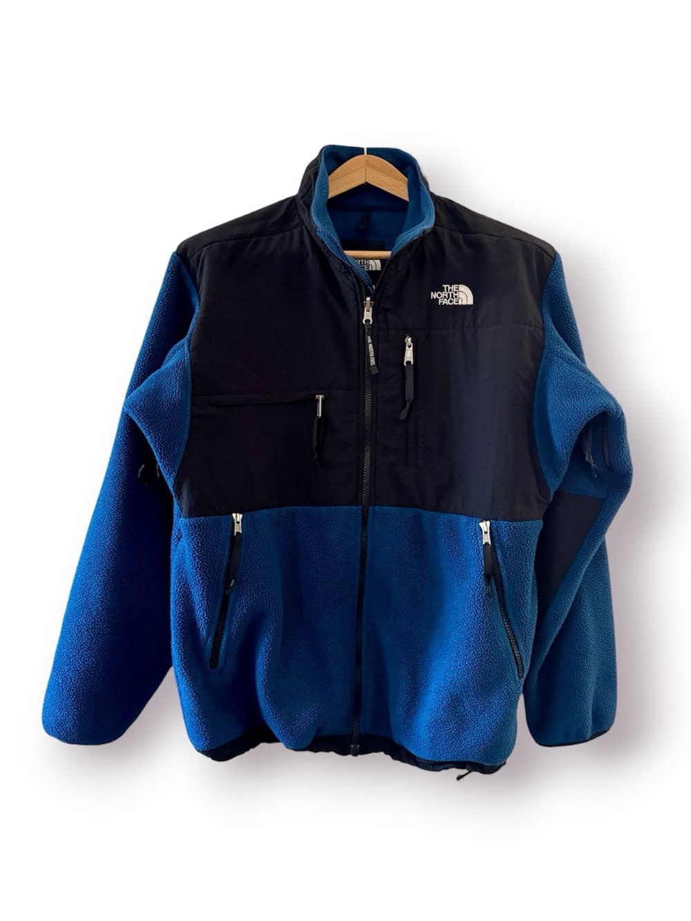The North Face Classic Denali Fleece Jacket, Full Zip sz. M (Blue / Black) - Picture 5 of 17